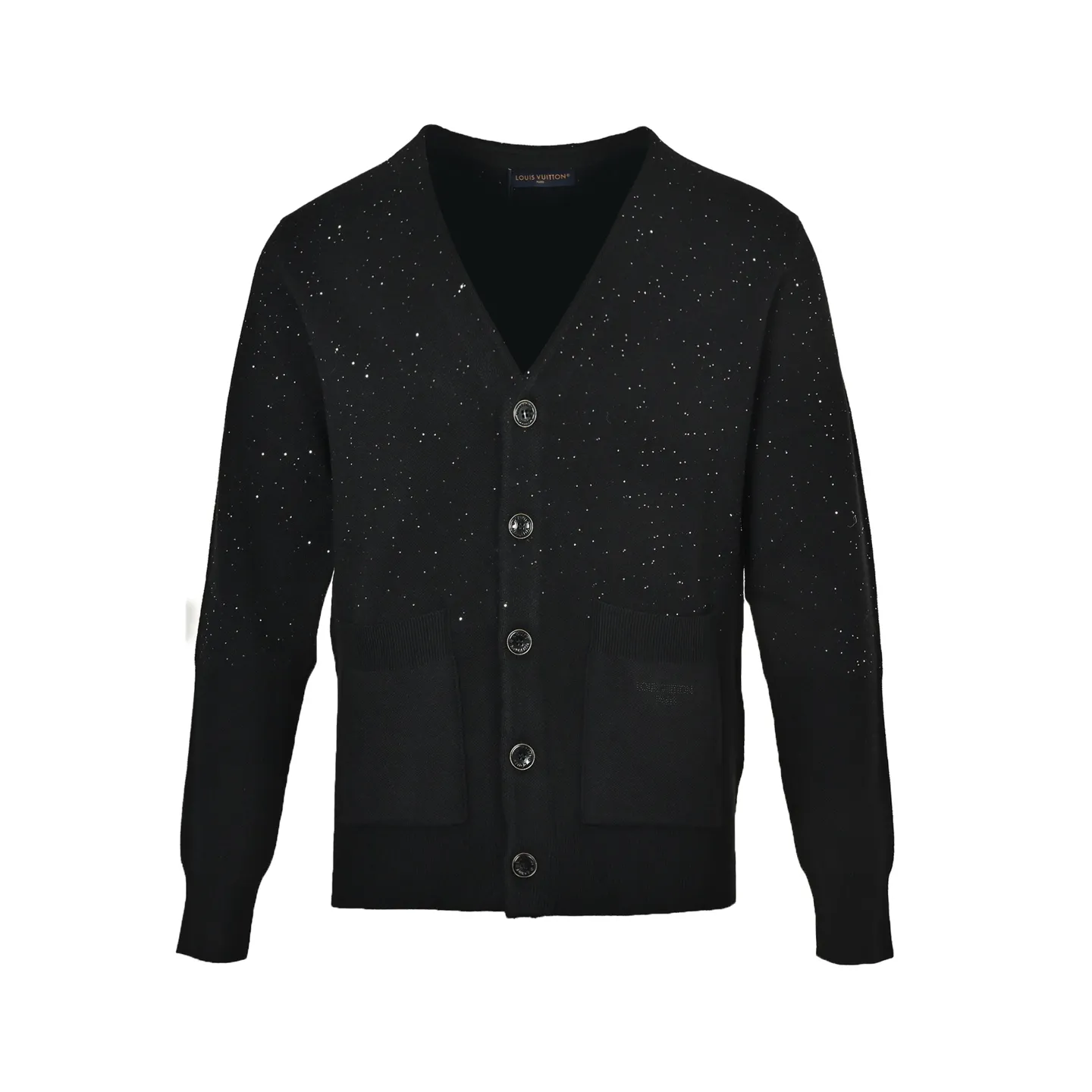 Louis Vuitton/Louis Vuitton starry V-neck sequined knitted cardigan